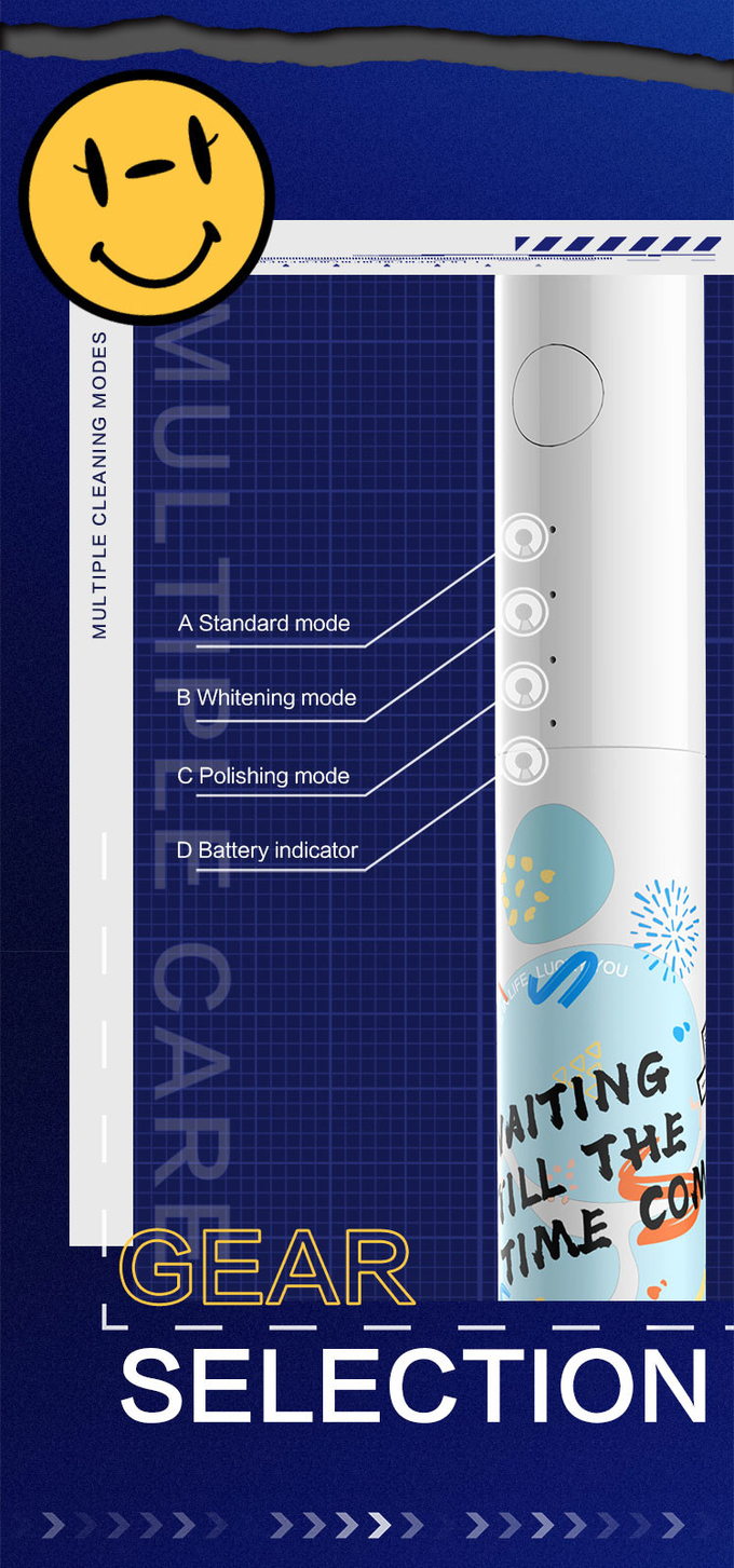 Smart Sonic Whitening Dupont Soft Brush Rechargeable Silent Electric Toothbrush 6