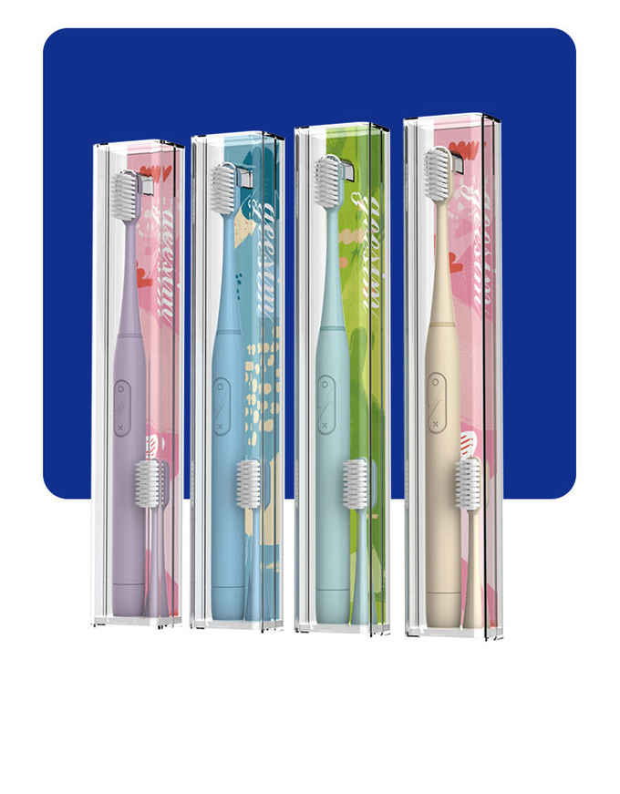 Dry Cell Sonic Battery Operated Toothbrush Dupont Bristles Waterproof For Adults 8