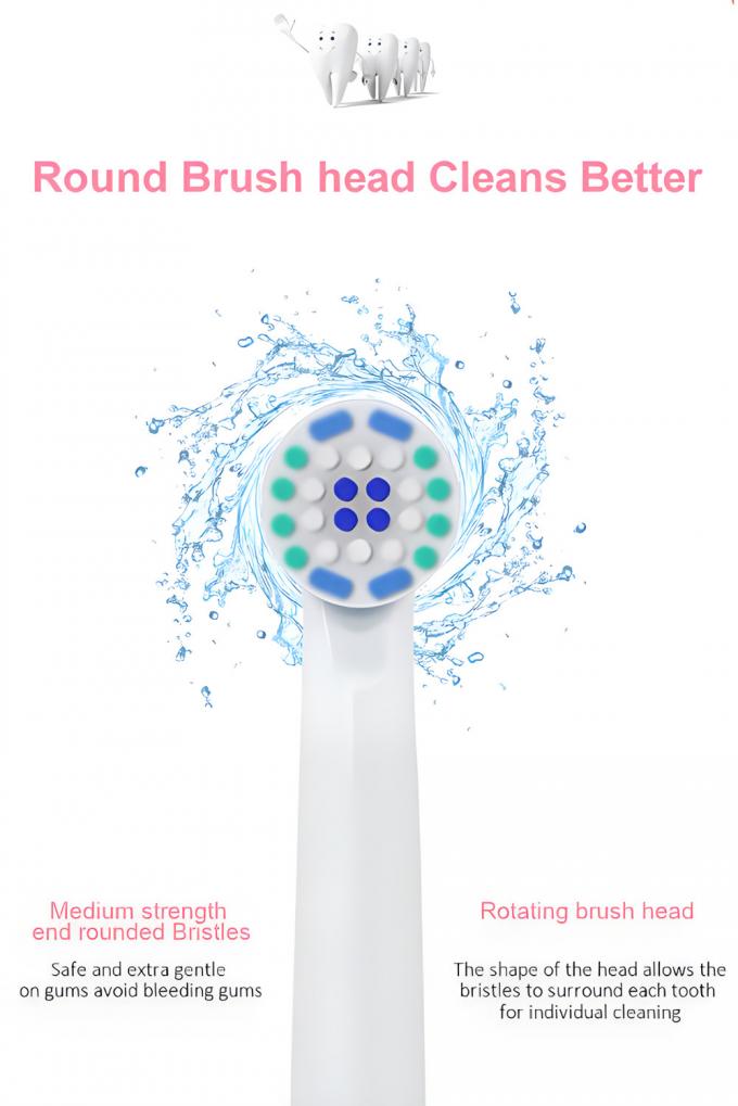 360 Rotating Electric Toothbrush Rechargeable EU-Patent Toothbrush With Round Brush Hea 1