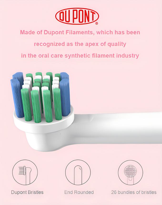 360 Rotating EU Patent Wireless Rechargeable Round Brush Heads Electric Toothbrush 4